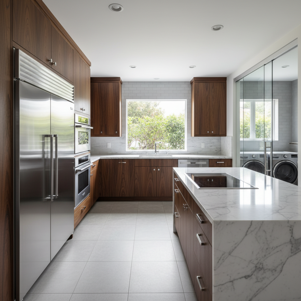 Premium household appliances in a luxury home